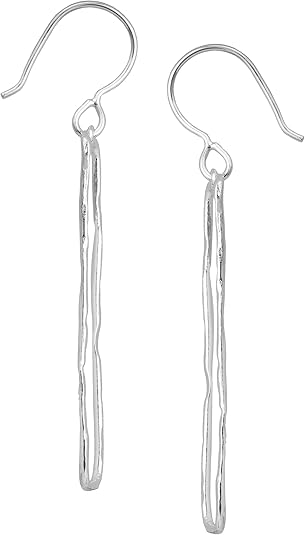 Silpada 'Balancing Act' Drop Earrings in Hammered Sterling Silver