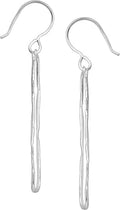 Silpada 'Balancing Act' Drop Earrings in Hammered Sterling Silver