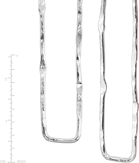 Silpada 'Balancing Act' Drop Earrings in Hammered Sterling Silver