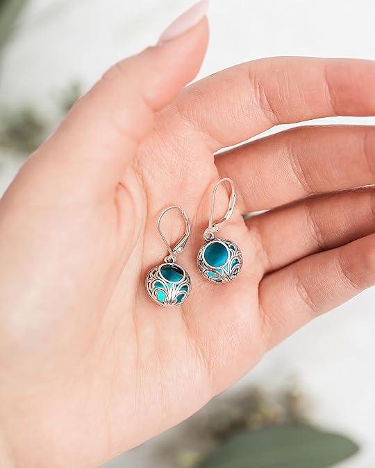 Bottled Up Designs Handmade Vintage Lace Leverback Earrings, Sterling Silver, Eco Friendly, Made in USA, Birthday Gifts, Mothers Day, Women, Anniversary