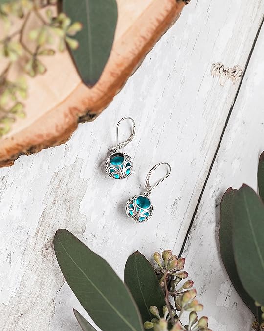 Bottled Up Designs Handmade Vintage Lace Leverback Earrings, Sterling Silver, Eco Friendly, Made in USA, Birthday Gifts, Mothers Day, Women, Anniversary